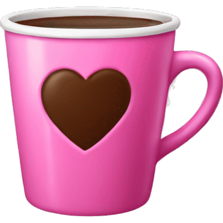 Pink cup of coffee  emoji