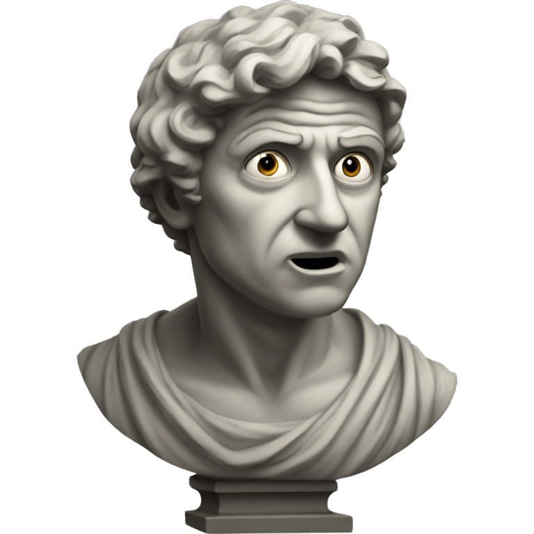 italian statue shocked emoji