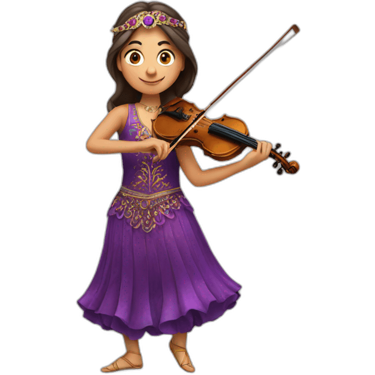 turkish dancer with violine emoji