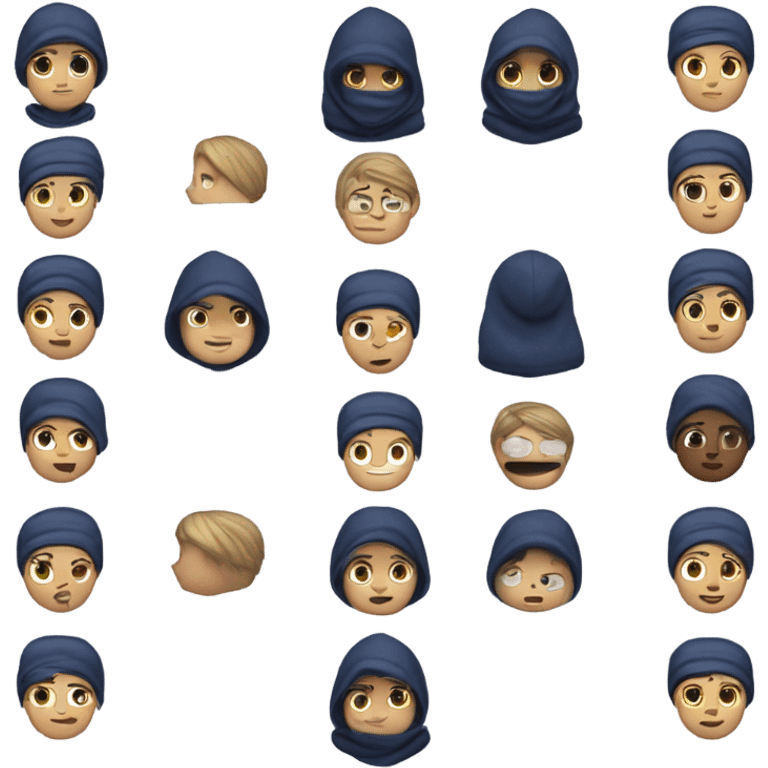 generate me a caucasian person wearing a navy blue hoodie which says GAP on it  emoji