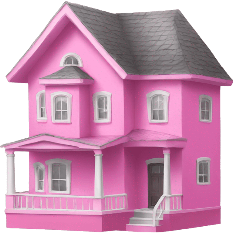 pink house emoji