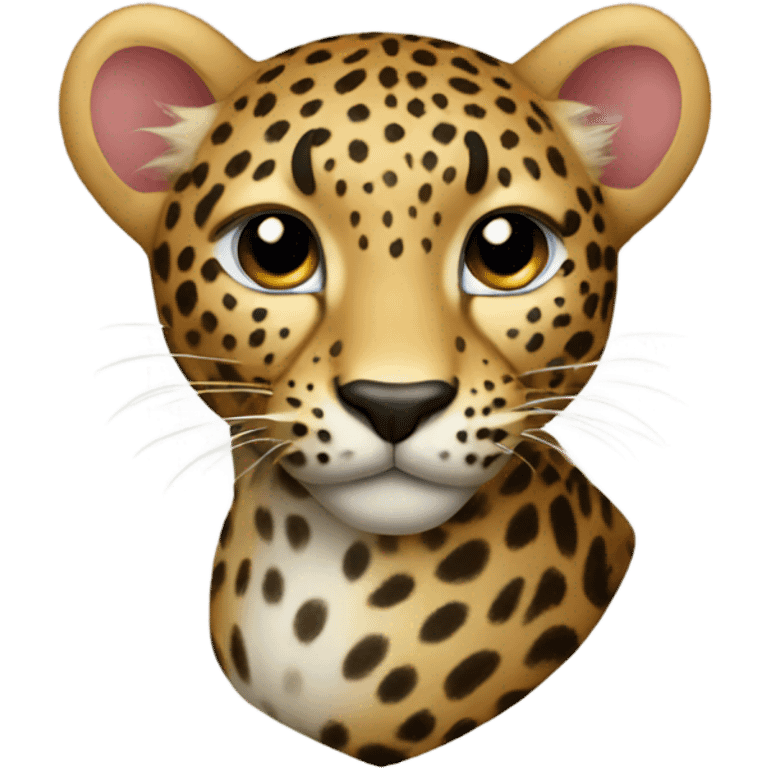 Leopard heart emoji