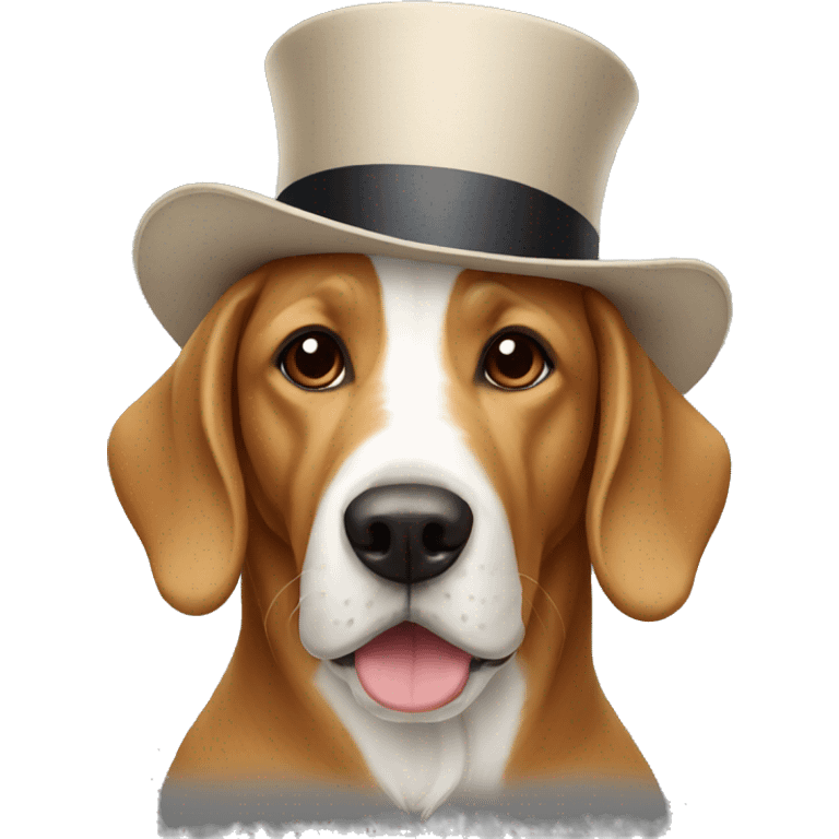 hat dog in england emoji