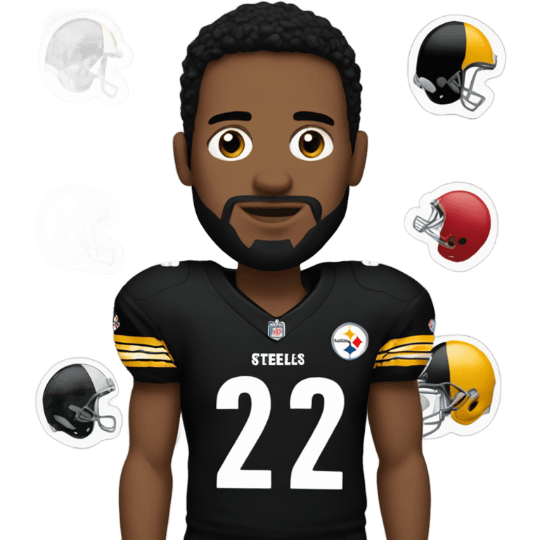 steelers player wearing number 2 emoji