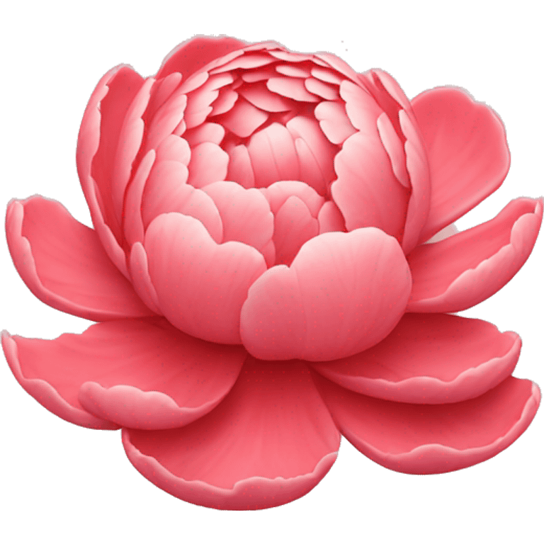 Peony coral charm emoji