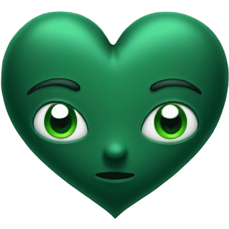 dark green heart emoji emoji