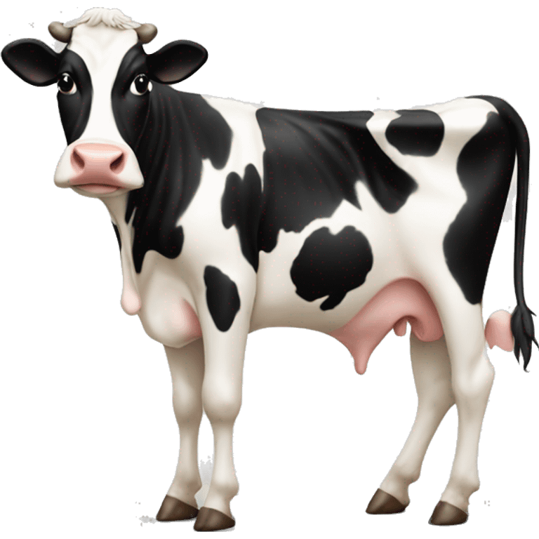 holstein cow with a lot of tiny prints emoji