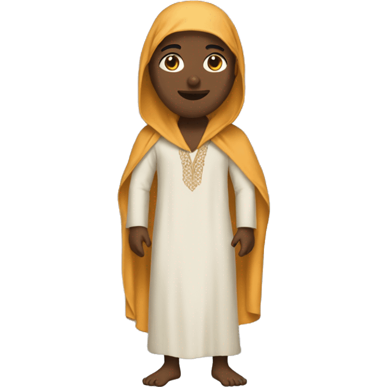 wearing a djellaba emoji