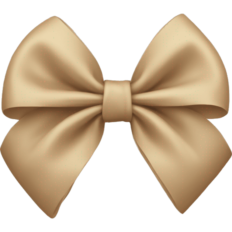 Beige bow emoji