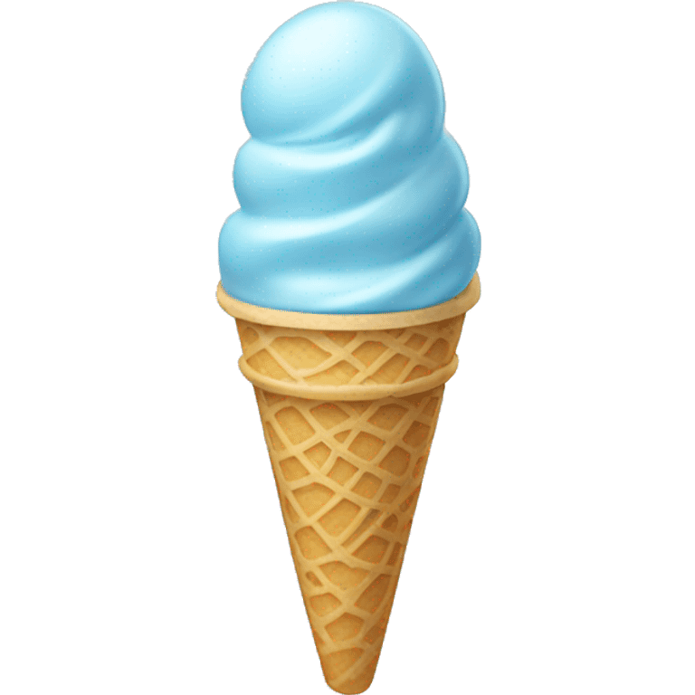 light blue ice cream  emoji