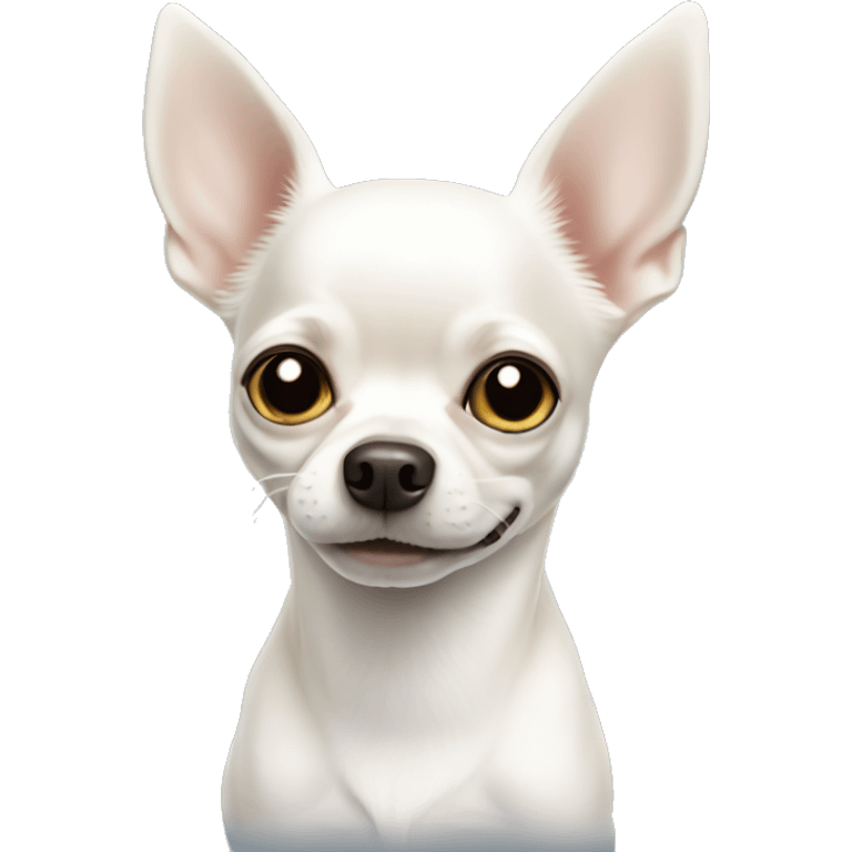 White chihuahua  emoji