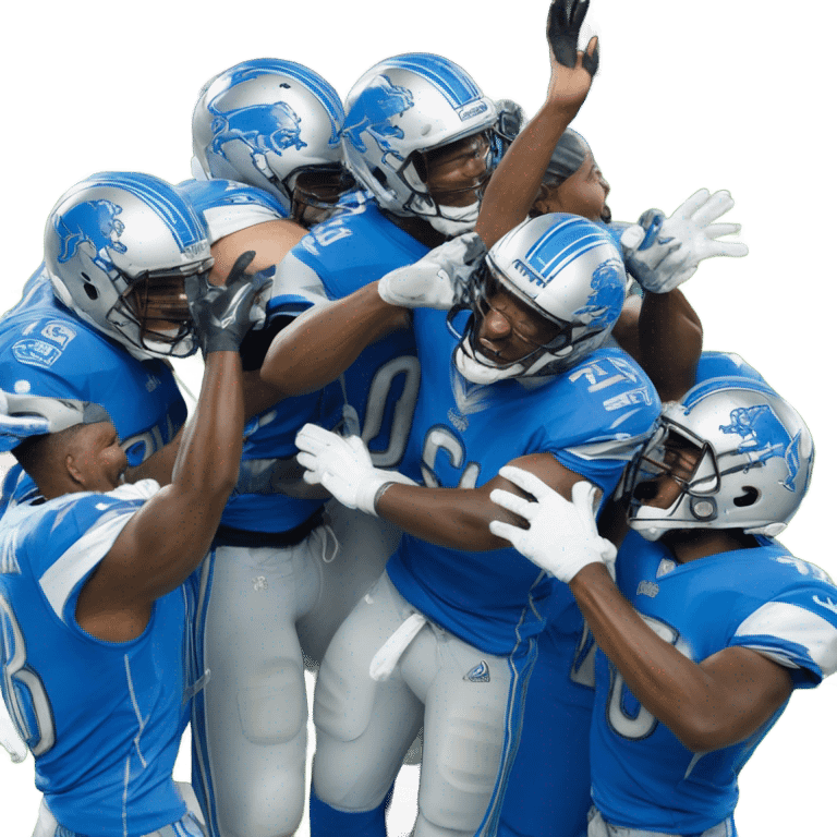 Detroit lions winning emoji