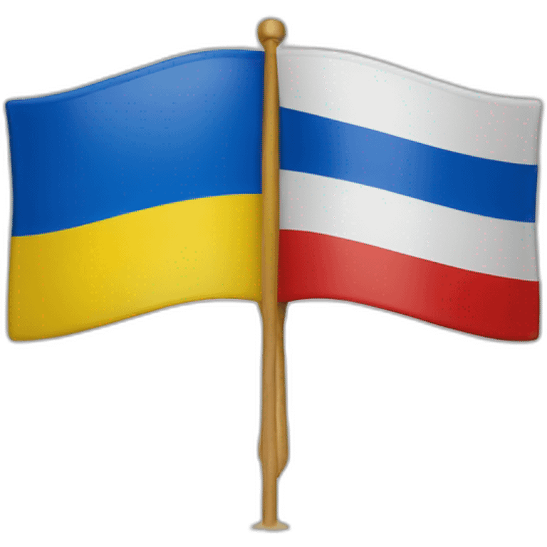 Russia flag and Ukraine Flag elarus flag emoji