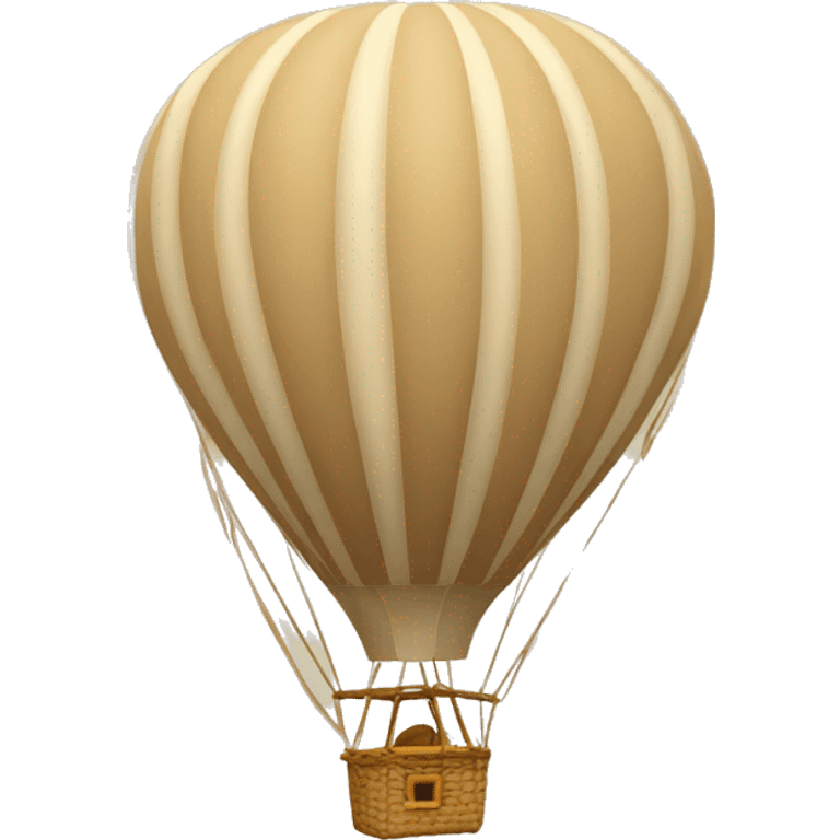 Beige hot air balloon  emoji