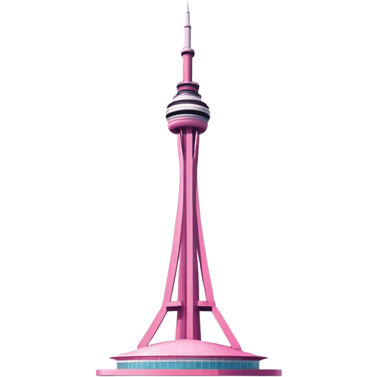 Pink cn tower emoji