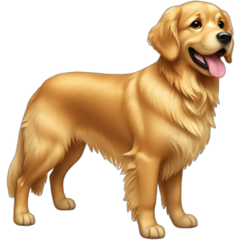 Golden Retriever full body emoji