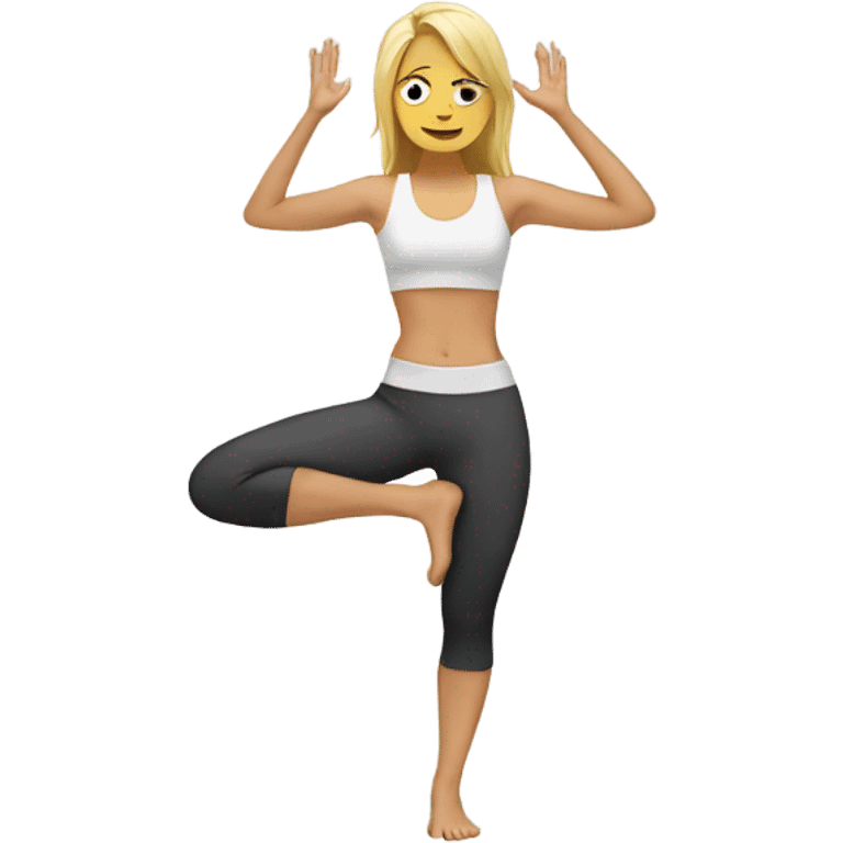 Rubia yoga emoji