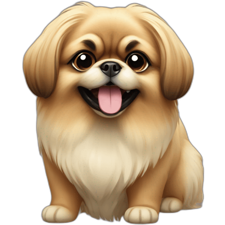 pekingese happy emoji