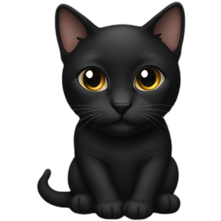 black meme cat emoji