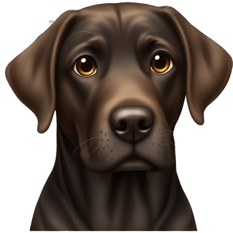 Brindle Black and brown lab dog￼ emoji