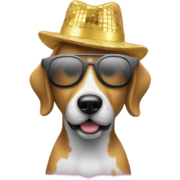 Disco dog emoji