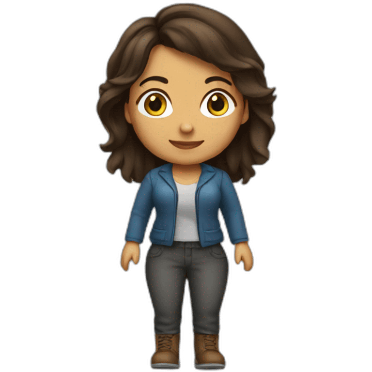 femme brune emoji