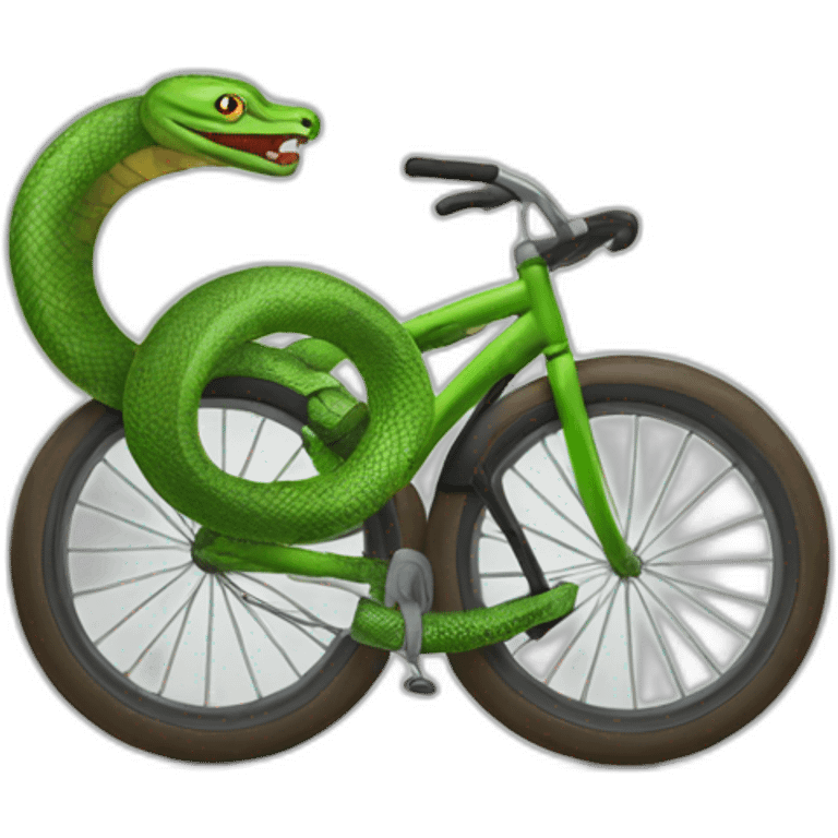 serpent sur vélo emoji