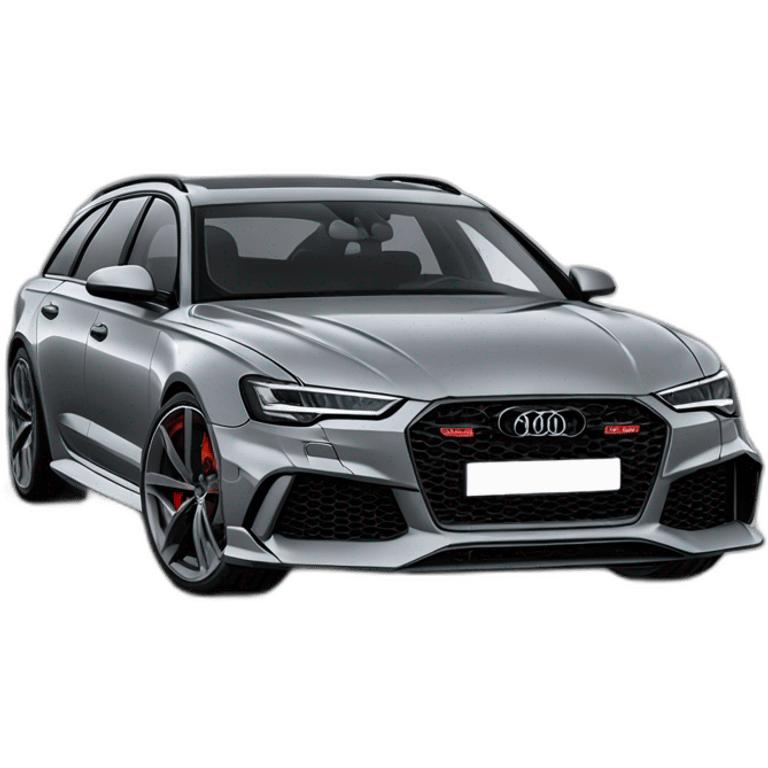 Nardo grey audi rs6  emoji