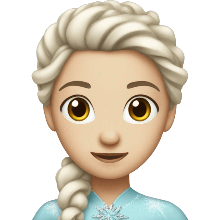 Elegant girl ice skater  emoji