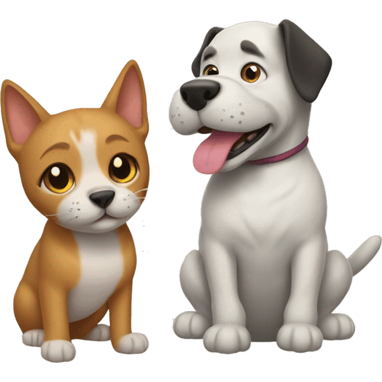 cat and dog emoji