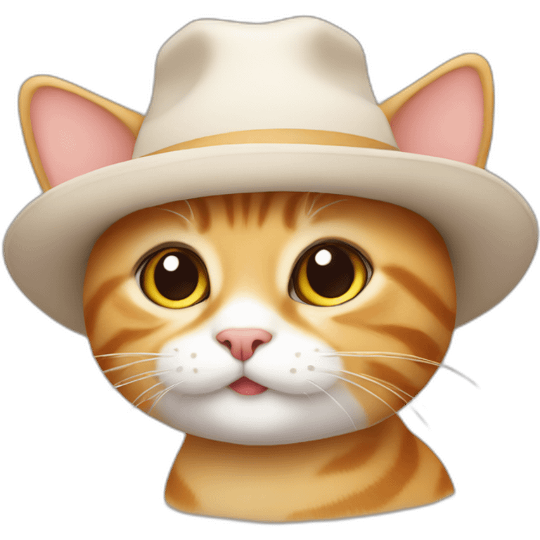 CUTE CAT WIth HAT emoji