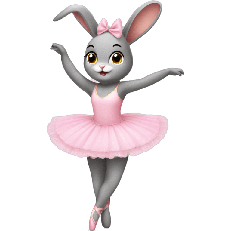 ballerina bunny emoji