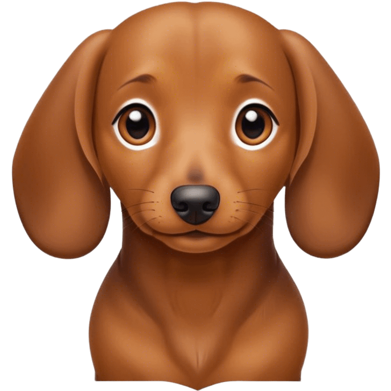 Cute daschund emoji