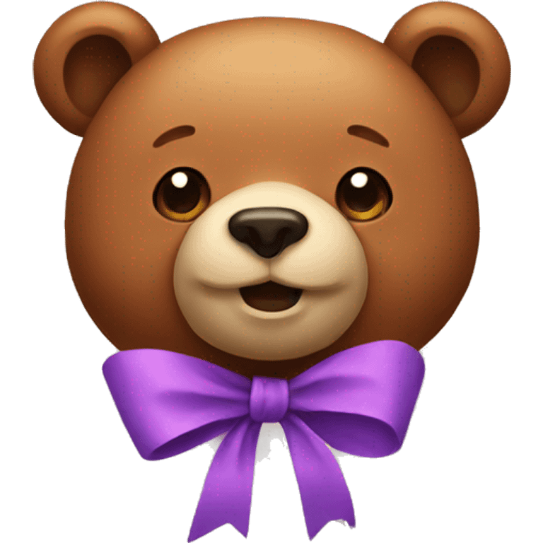 bear with a bow  emoji