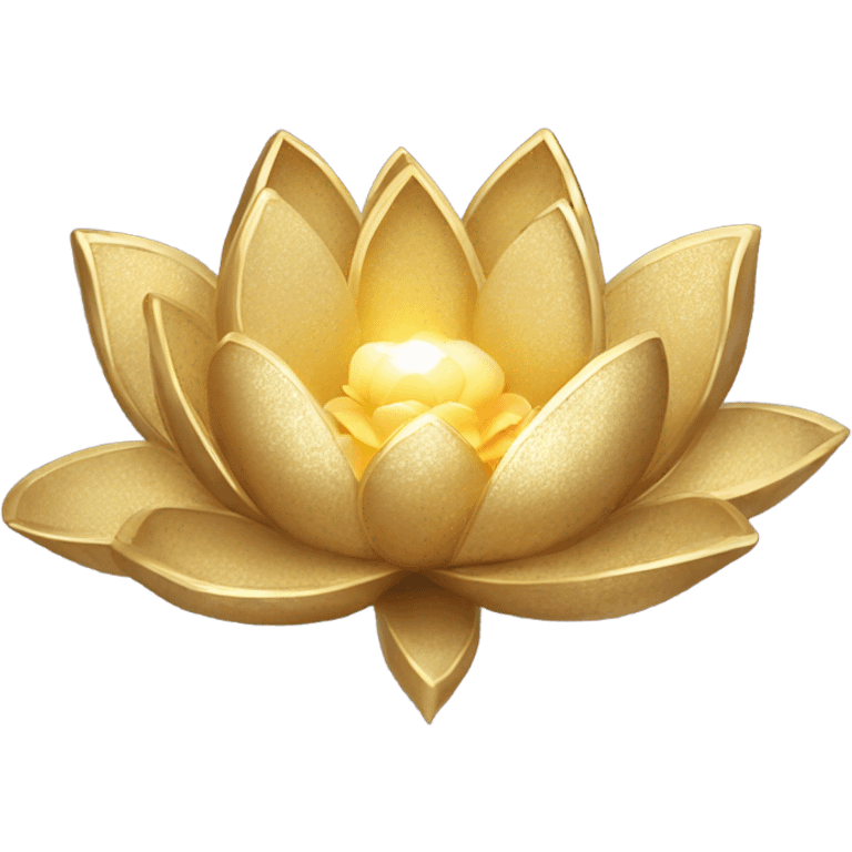 a golden lotus emoji