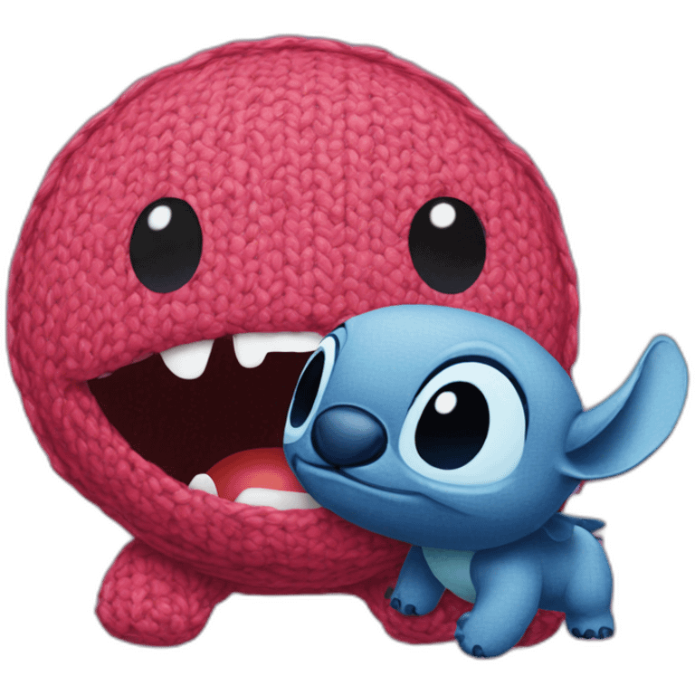 Stitch  make a kiss emoji