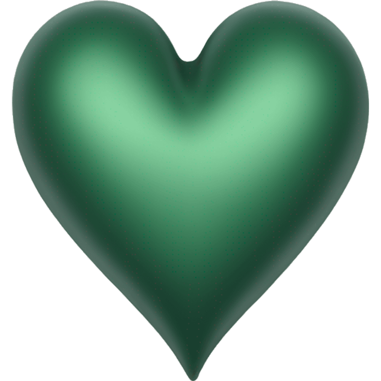 Dark sage green heart emoji