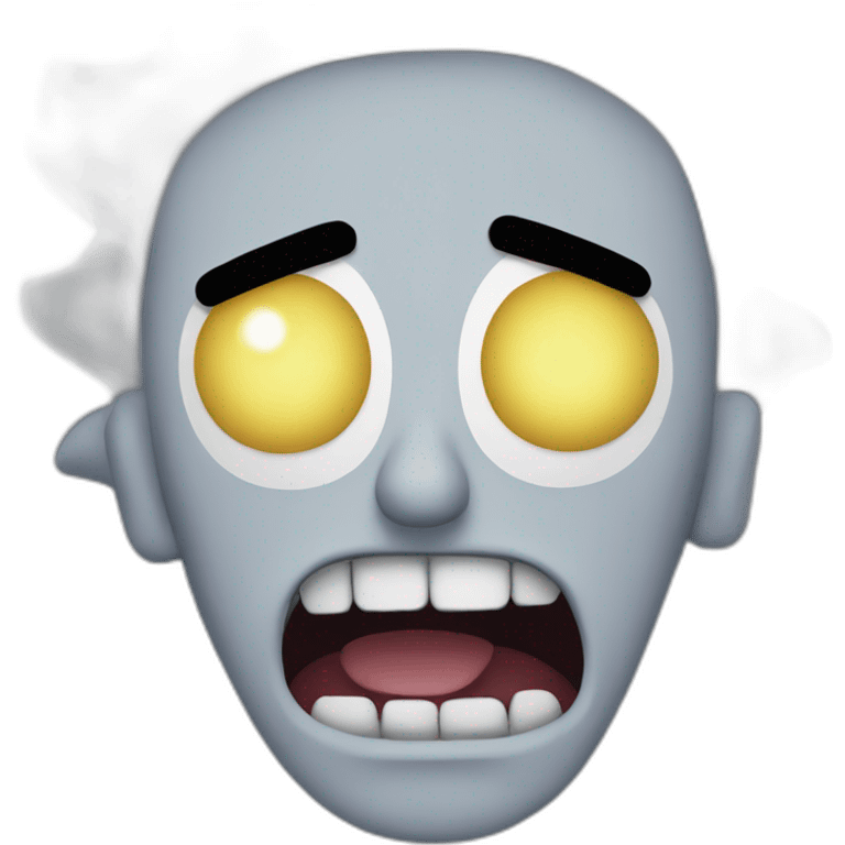 Rick from Rick and Morty angry  emoji