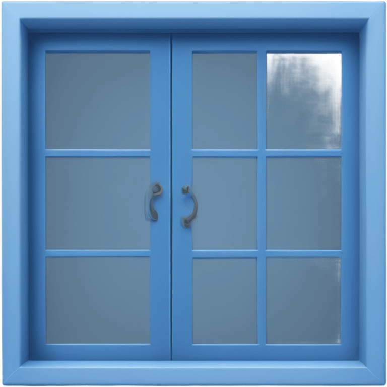 blue framed window emoji