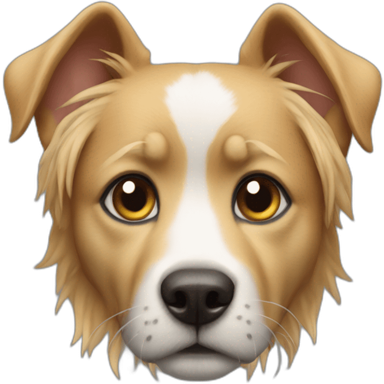 Chat sur chien emoji