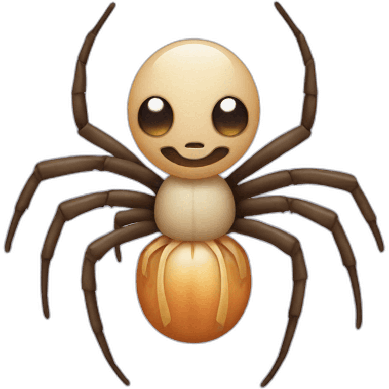 Spider with a human body emoji