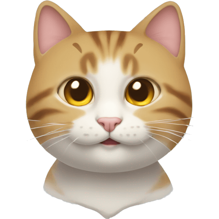 un chat qui tient un cœur emoji