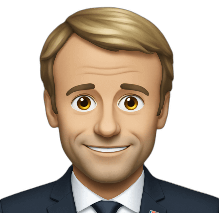 Visage Emmanuel Macron emoji