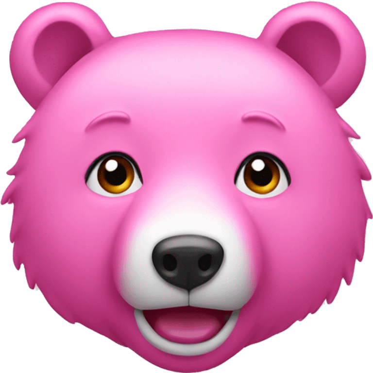 Pink bear  emoji