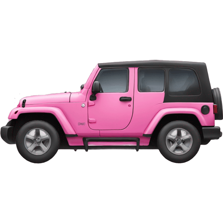 pink jeep emoji