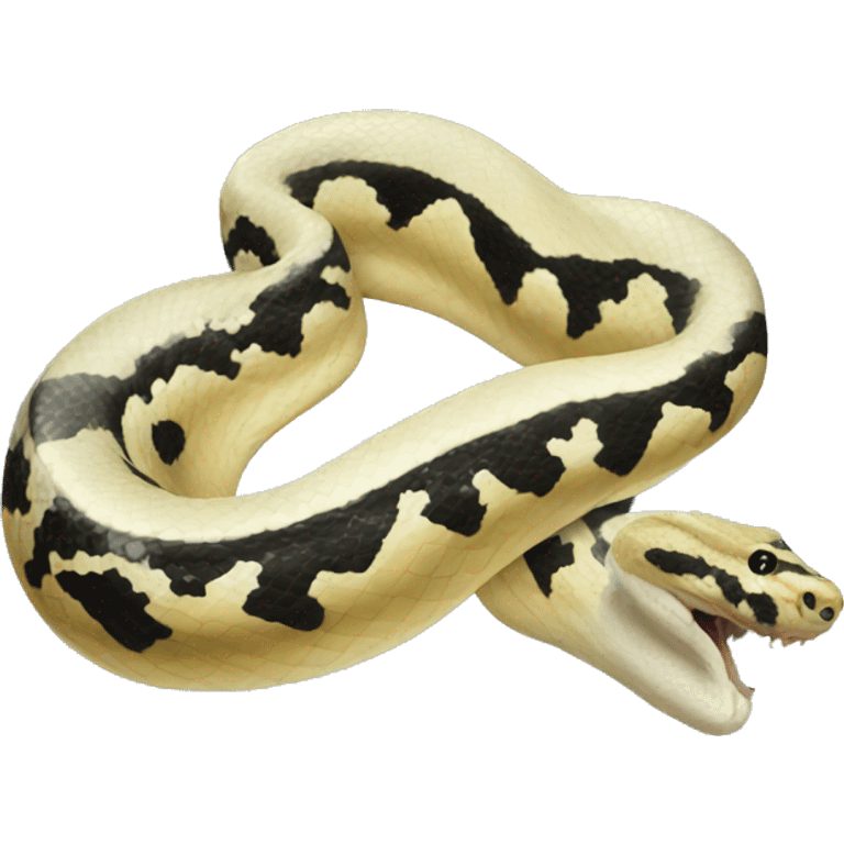 Pied python emoji