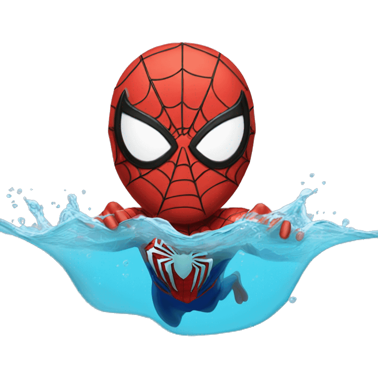 Spider-Man swimming  emoji