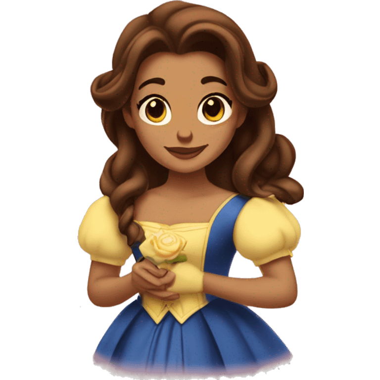 beauty and the beast belle emoji