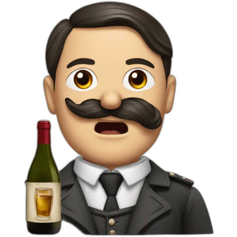 hitler-drink-wine emoji