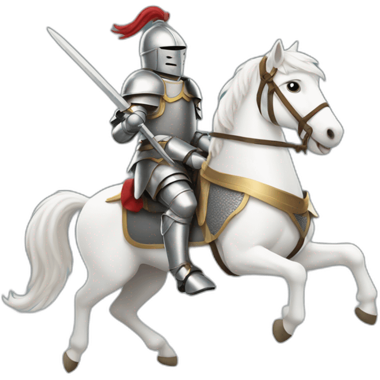 Knight on a white horse emoji